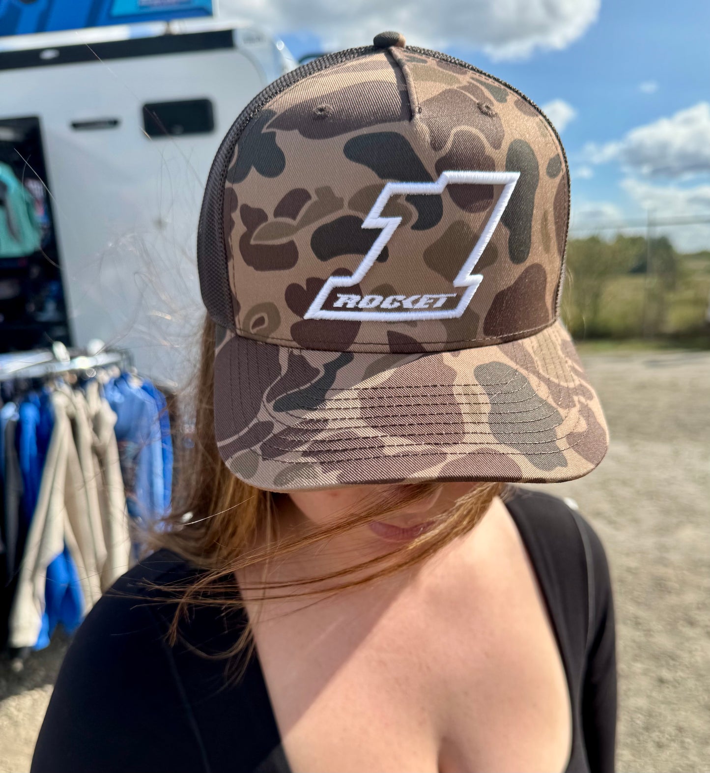 2025 - "BSHEPP X ROCKET1" CAMO / WHITE HAT.