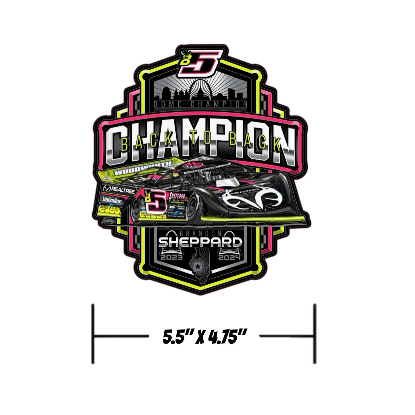 ** PRE-ORDER ** | DOME 2025: DECAL (2) BACK TO BACK CHAMPION