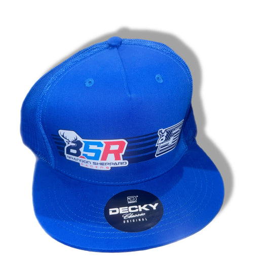 2025 - "BSR / B5" BLUE DECKY FLAT BILL HAT