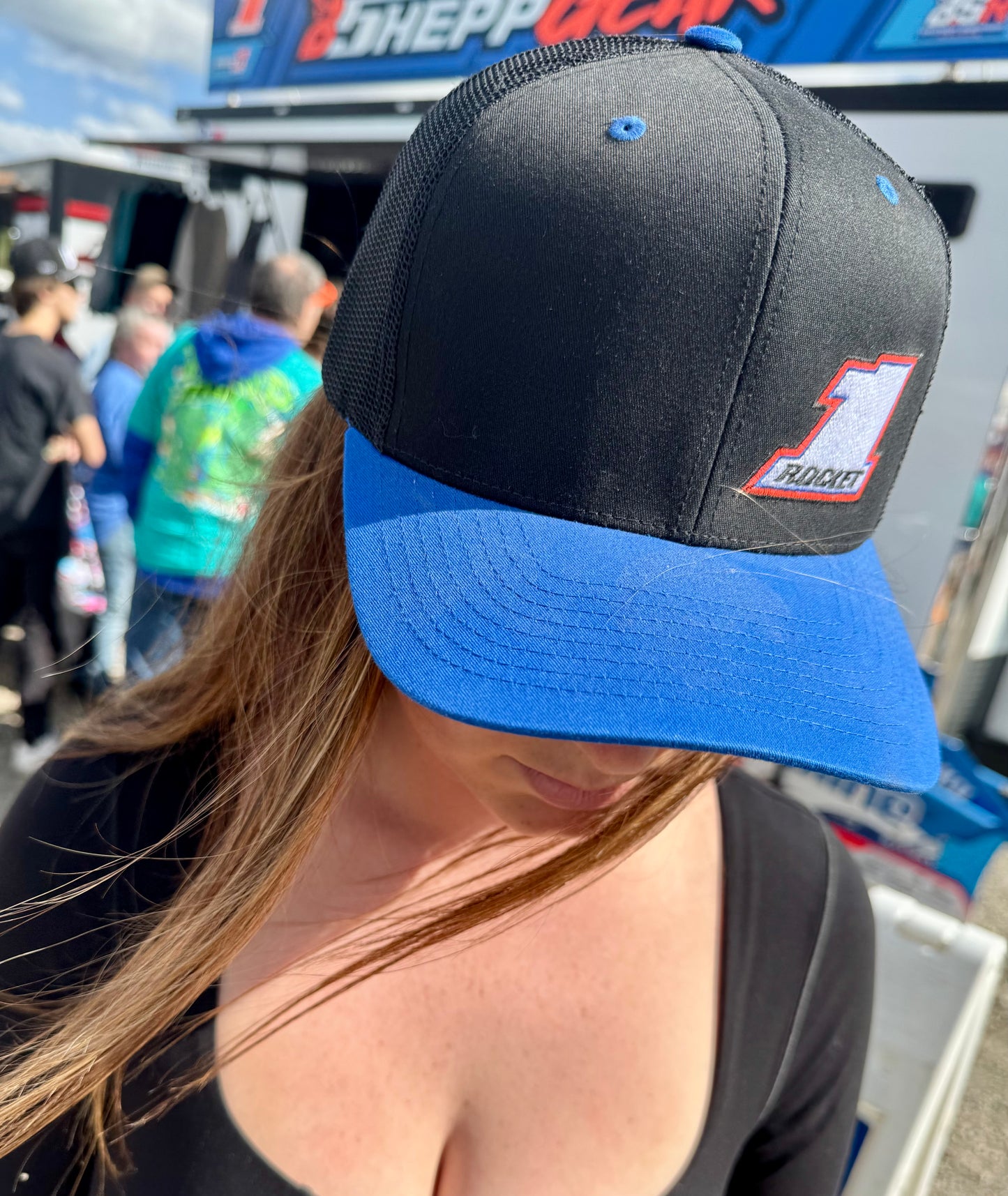 2025 - "BSHEPP X ROCKET1" BLUE BILL / BLACK EMBROIDERED HAT