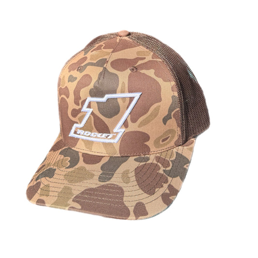 2025 - "BSHEPP X ROCKET1" CAMO / WHITE HAT.