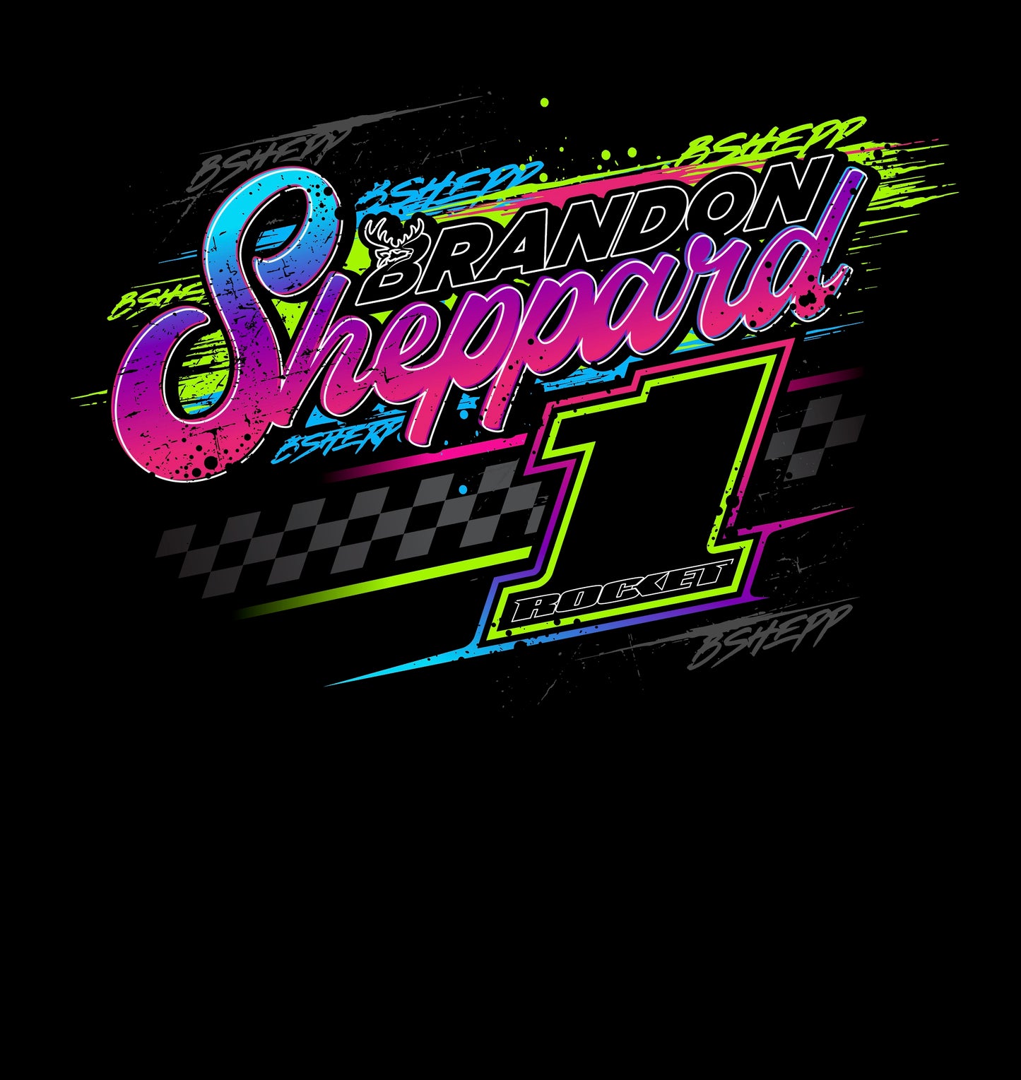 2025 - LADIES "CHECKERED GLOW" TANK TOP