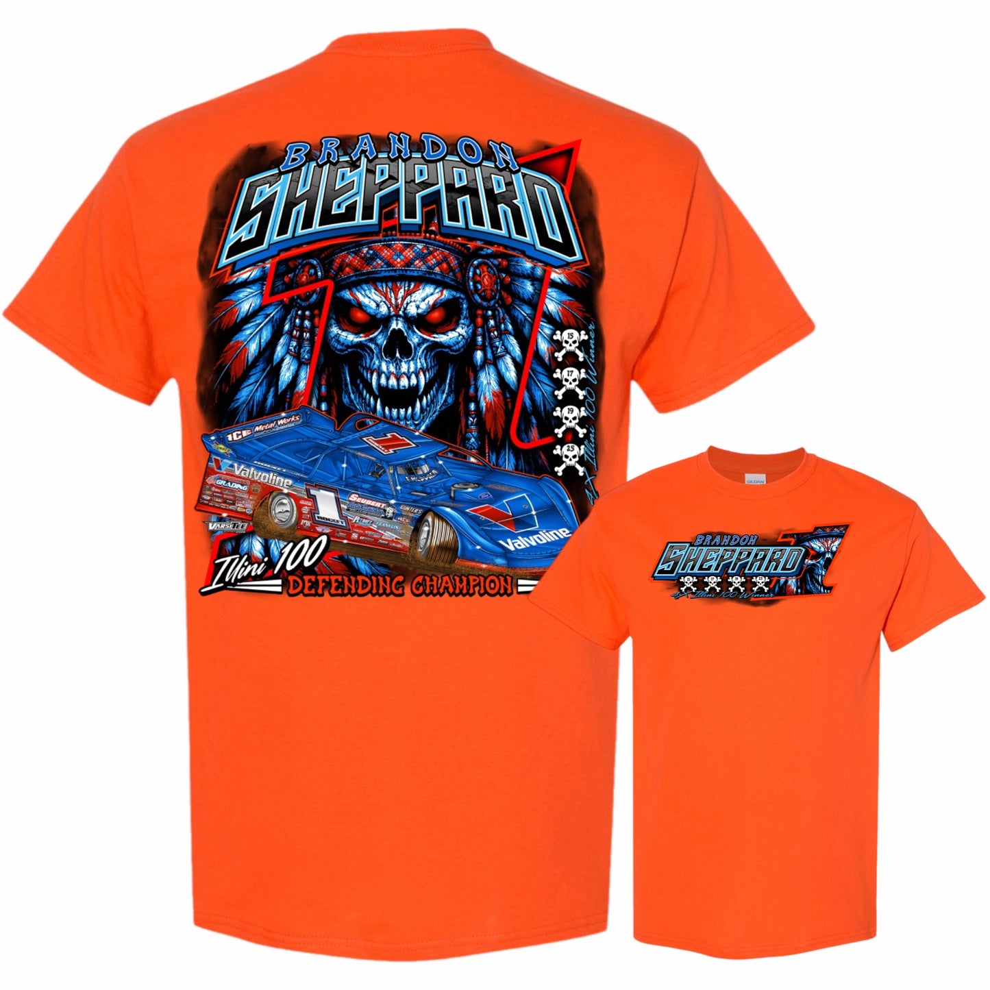 2026 - ROCKET1 x BSHEPP | "4X & DEFENDING ILLINI 100 CHAMP" TEE