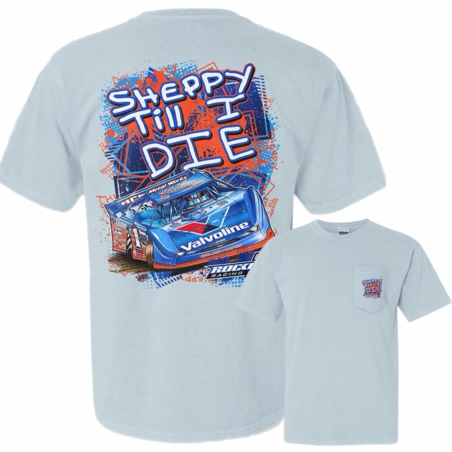 **PRE-ORDER** 2026 - ROCKET1 x BSHEPP | "SHEPPY TILL I DIE" POCKET TEE (MULTIPLE COLORS).
