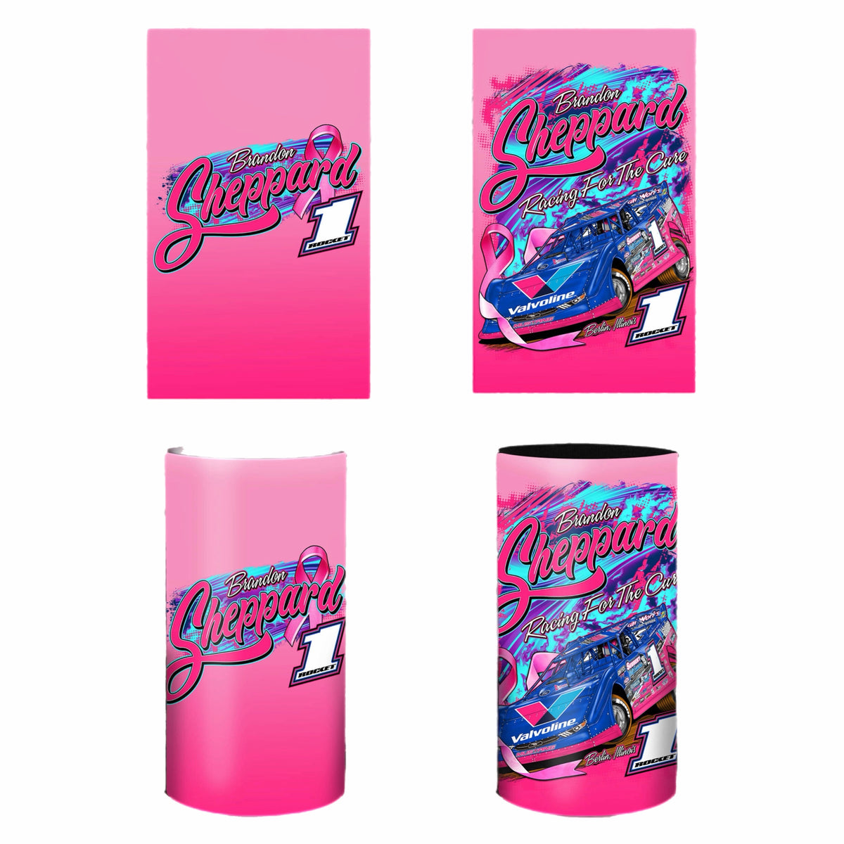 2026 - "RACING FOR A CURE" SLIM CAN COOZIE