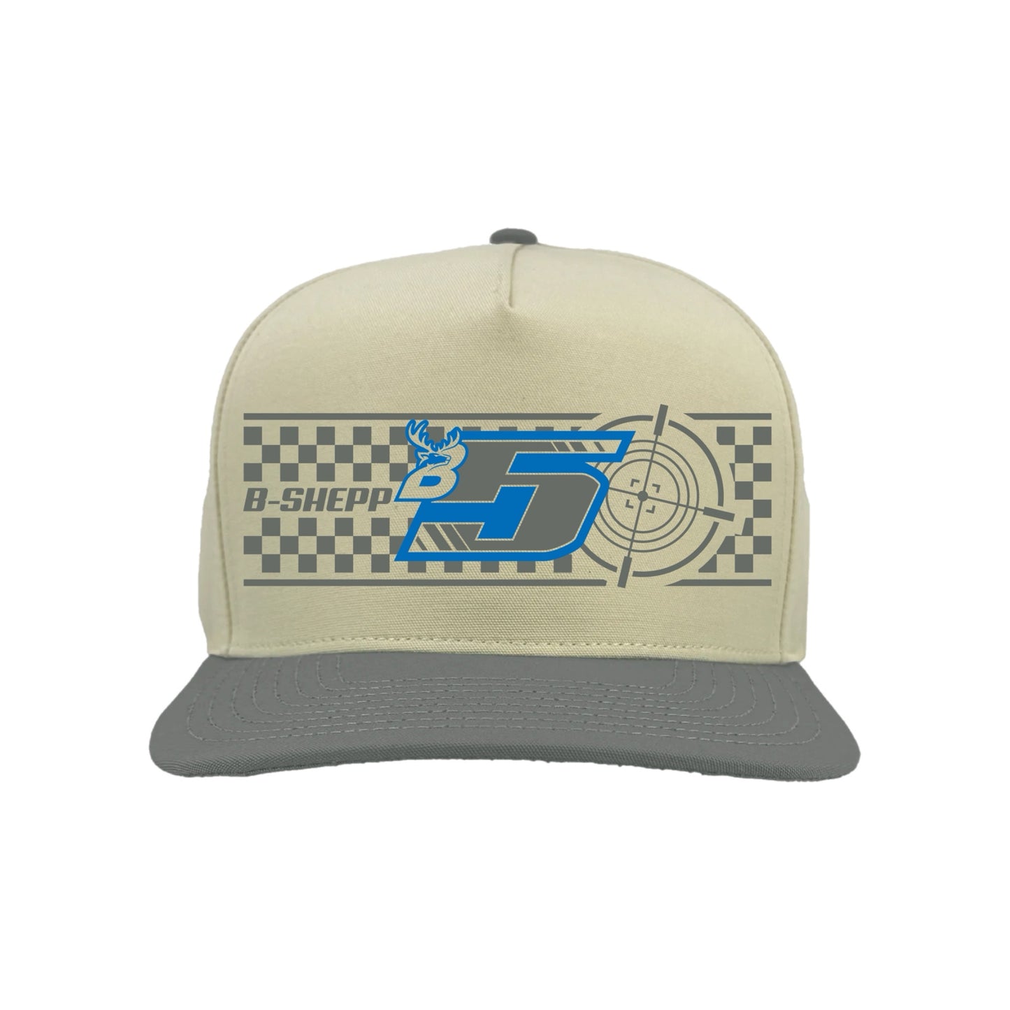 2025 - "B5" GREY/BLUE/WHITE - CHECKERED SCOPE HAT