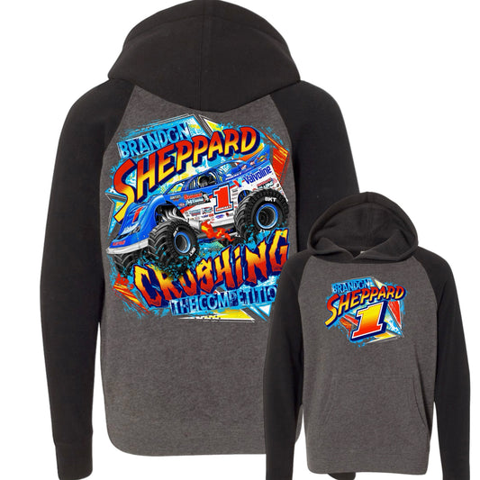 2025 - YOUTH "ROCKET1 x BSHEPP" MONSTER TRUCKIN' HOODIE
