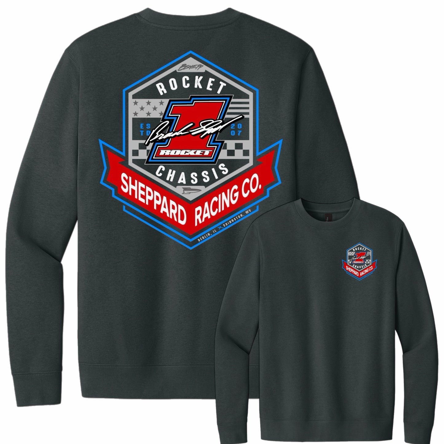 2026 - ROCKET1 x BSHEPP "FLAG" LIFESTYLE CREWNECK