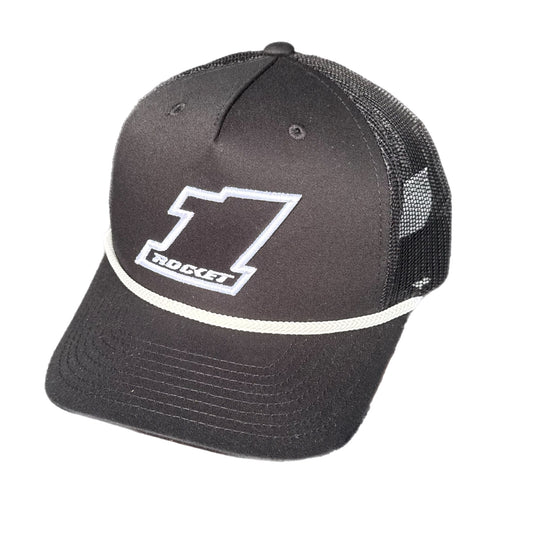 2025 - "BSHEPP X ROCKET1" BLACK & WHITE ROPE HAT.