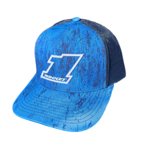 2025 - "BSHEPP X ROCKET1" BLUE CAMO / WHITE HAT.