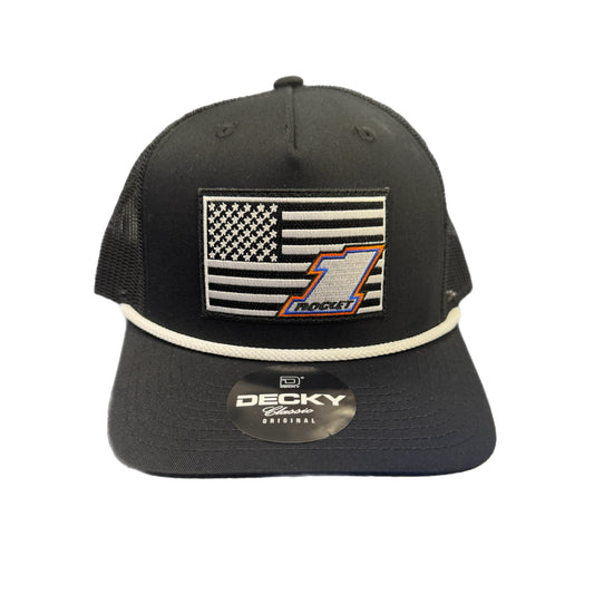2025 - "BSHEPP X ROCKET1" BLACK | FLAG PATCH HAT