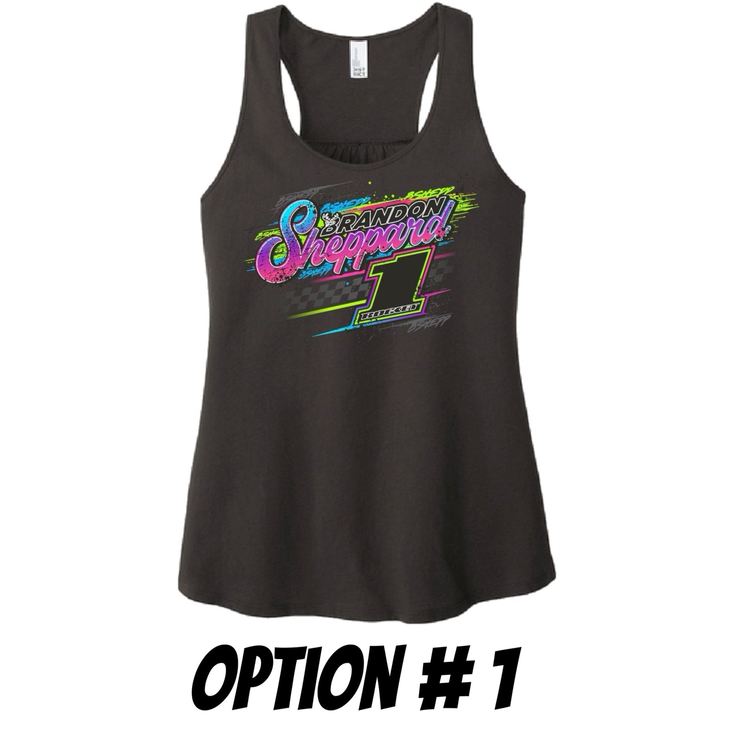 2025 - LADIES "CHECKERED GLOW" TANK TOP