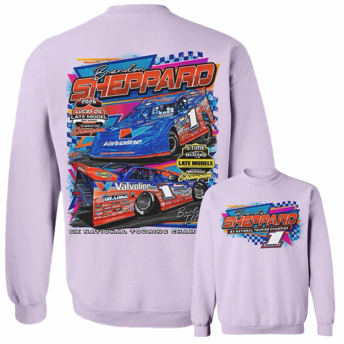 ***PRE-ORDER*** "6X NATIONAL TOURING CHAMPION" CREWNECK (MULTIPLE COLORS).