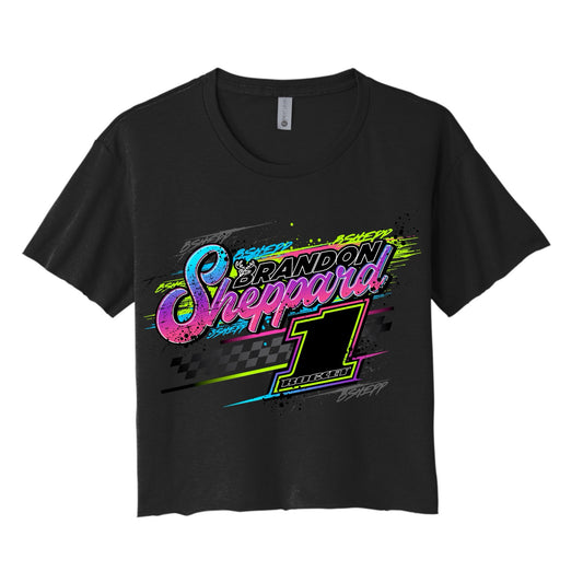 *PRE-ORDER* 2025 - ROCKET1 X BSHEPP - LADIES "NEON" CROP TEE