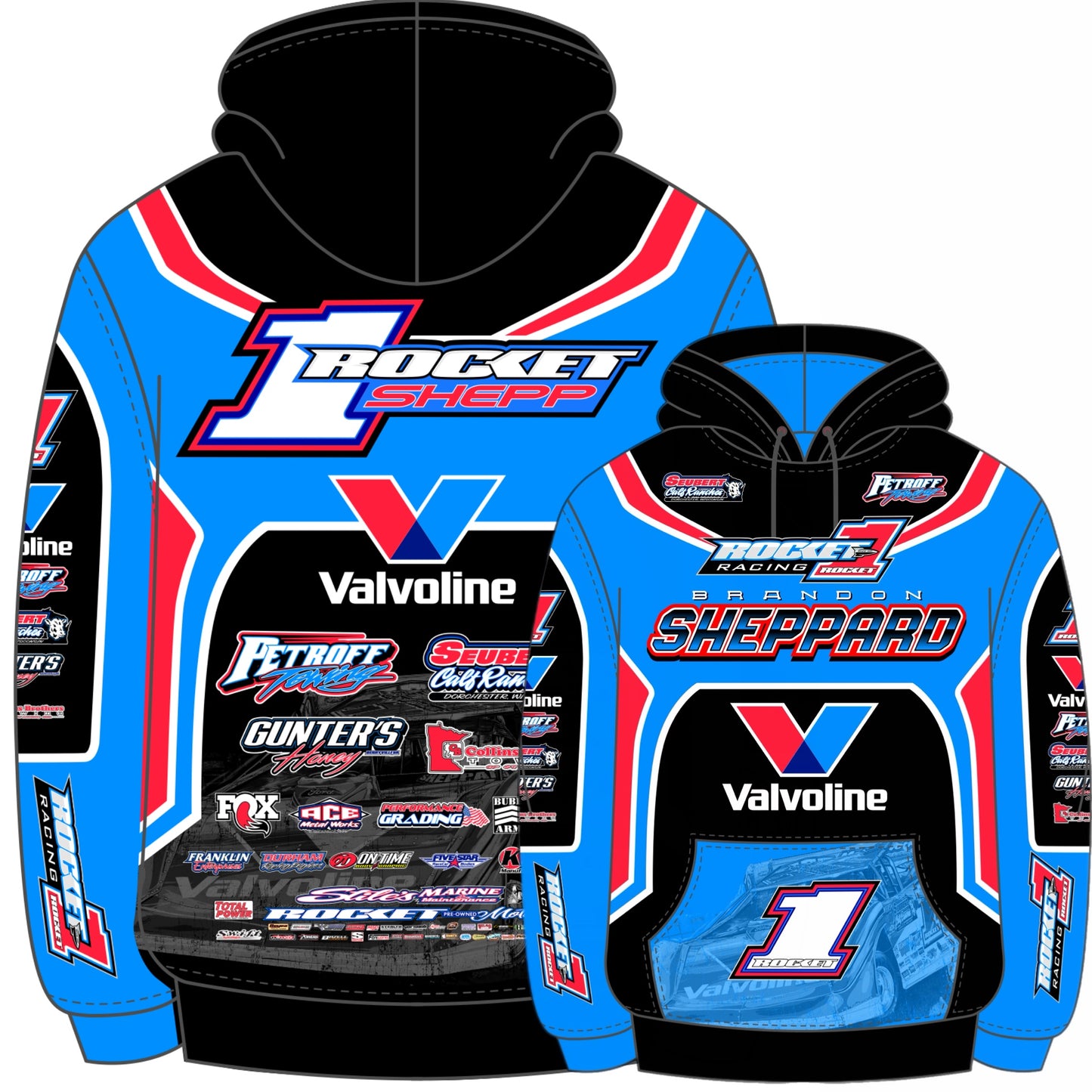 2026: "BSHEPP x ROCKET1" SUBLIMATION HOODIE (YOUTH + ADULT SIZES)