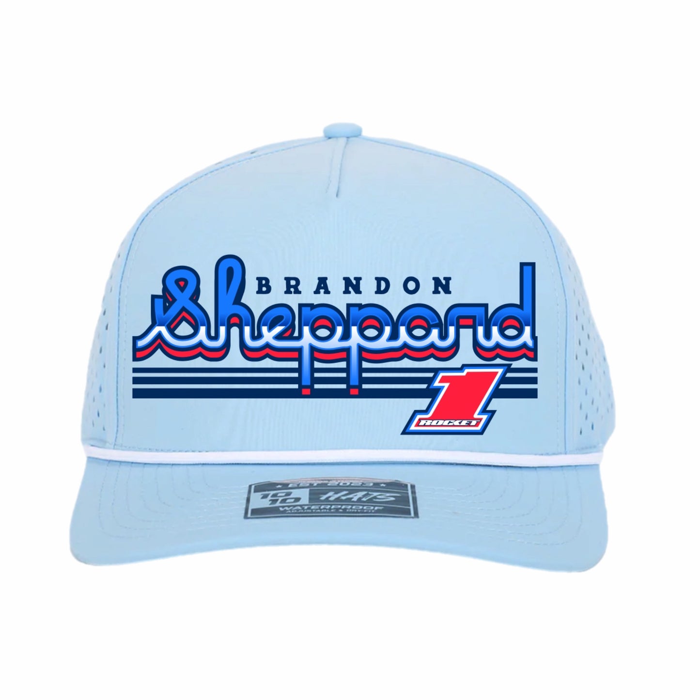 2026 - "BRANDON SHEPPARD x ROCKET1" 1010 WATERPROOF ROPE HAT (COLOR: LIGHT BLUE).