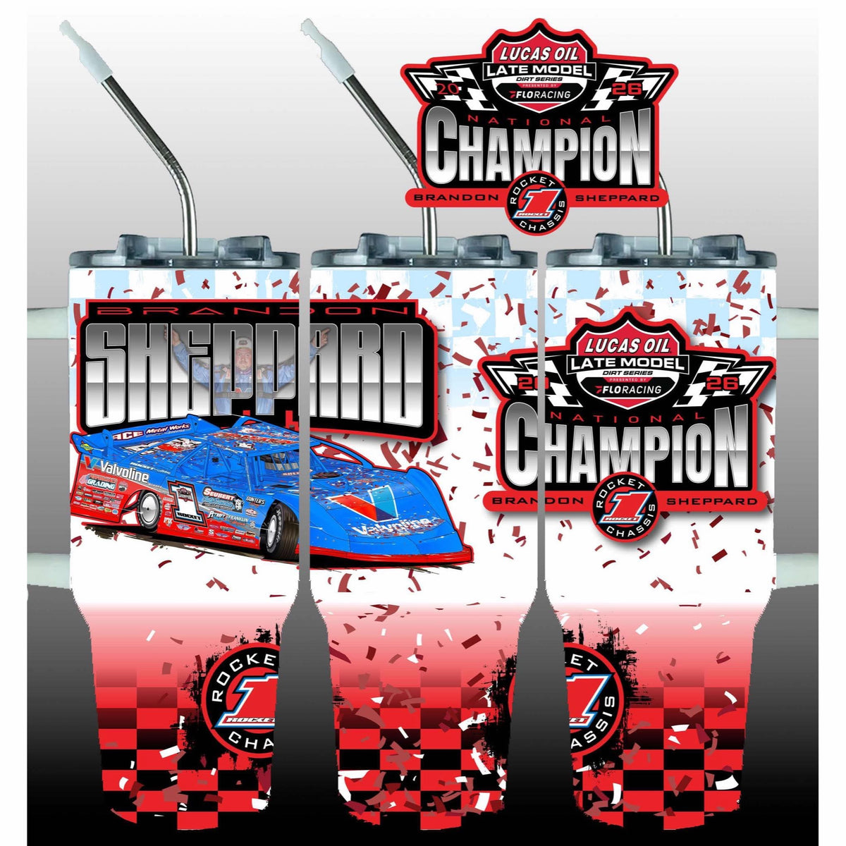 ***PRE-ORDER*** 2026- "LUCAS OIL CHAMPION" 40 OZ CUP WITH HANDLE
