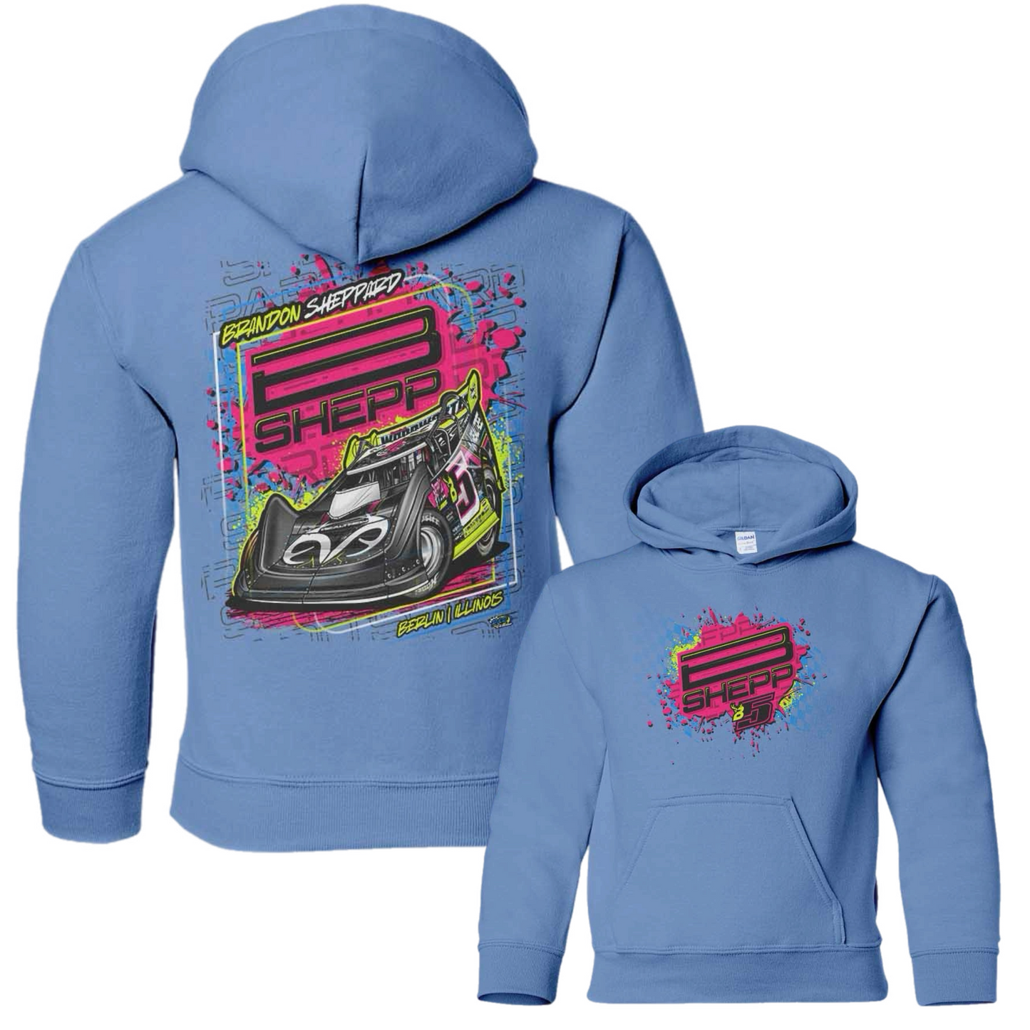 DOME 2025: *YOUTH SIZE* "NEON SPLASH" HOODIE (MULTIPLE COLORS)