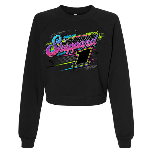 *PRE-ORDER* 2025 - ROCKET1 X BSHEPP - LADIES "NEON" CROP CREWNECK SWEATSHIRT