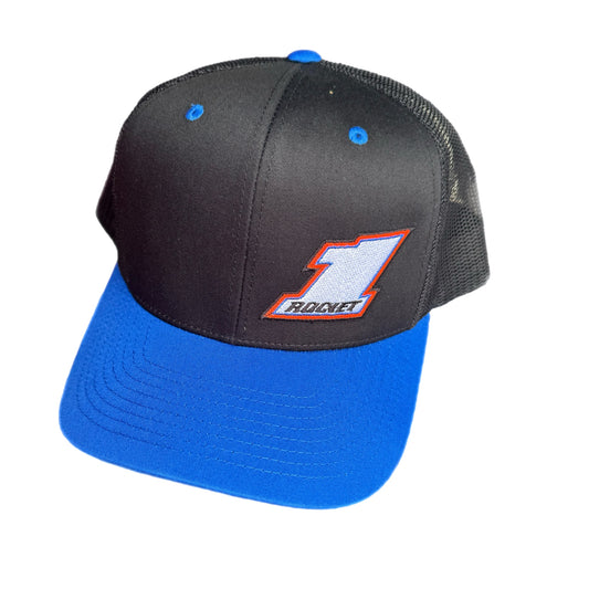 2025 - "BSHEPP X ROCKET1" BLUE BILL / BLACK EMBROIDERED HAT