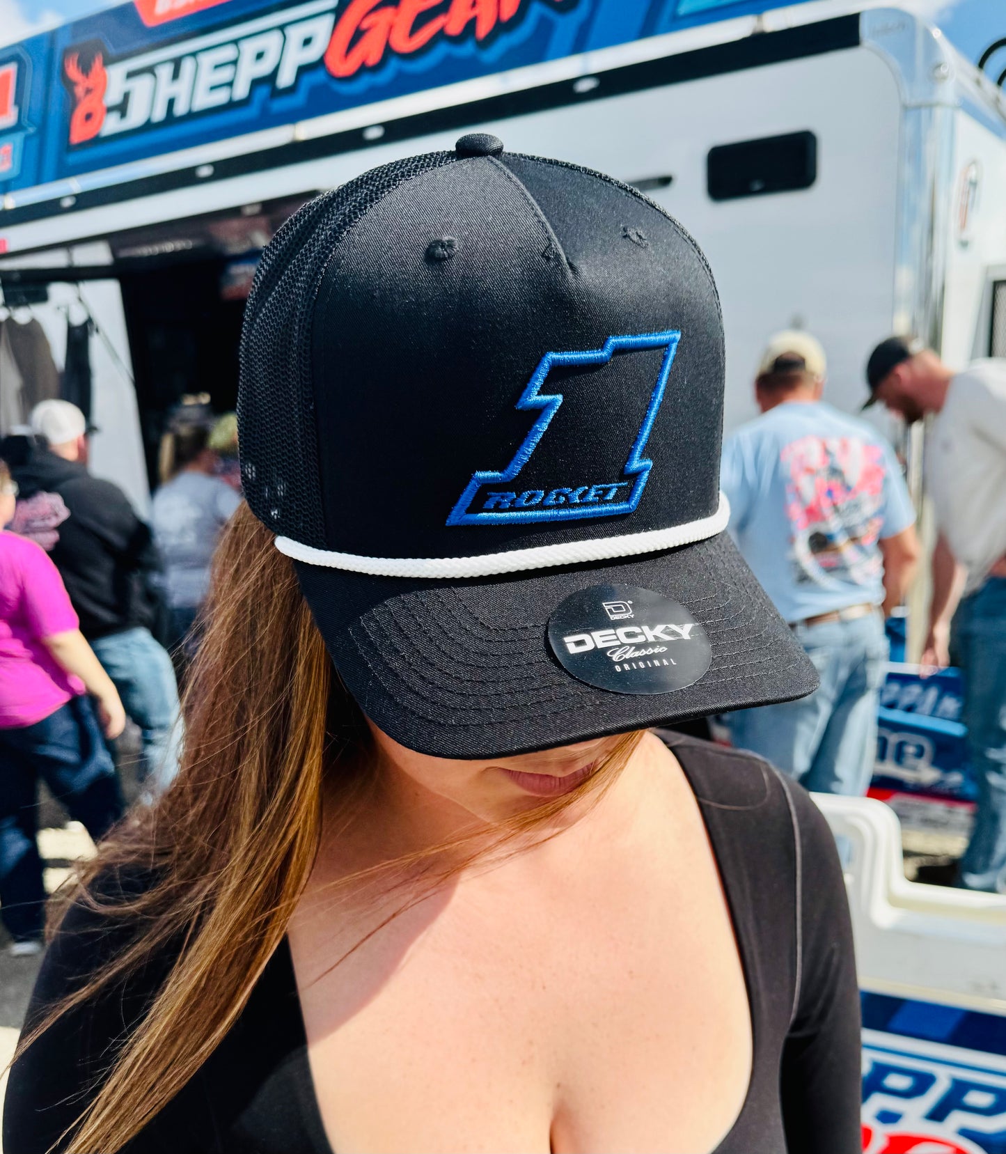 2025 - "BSHEPP X ROCKET1" BLACK & BLUE ROPE HAT.