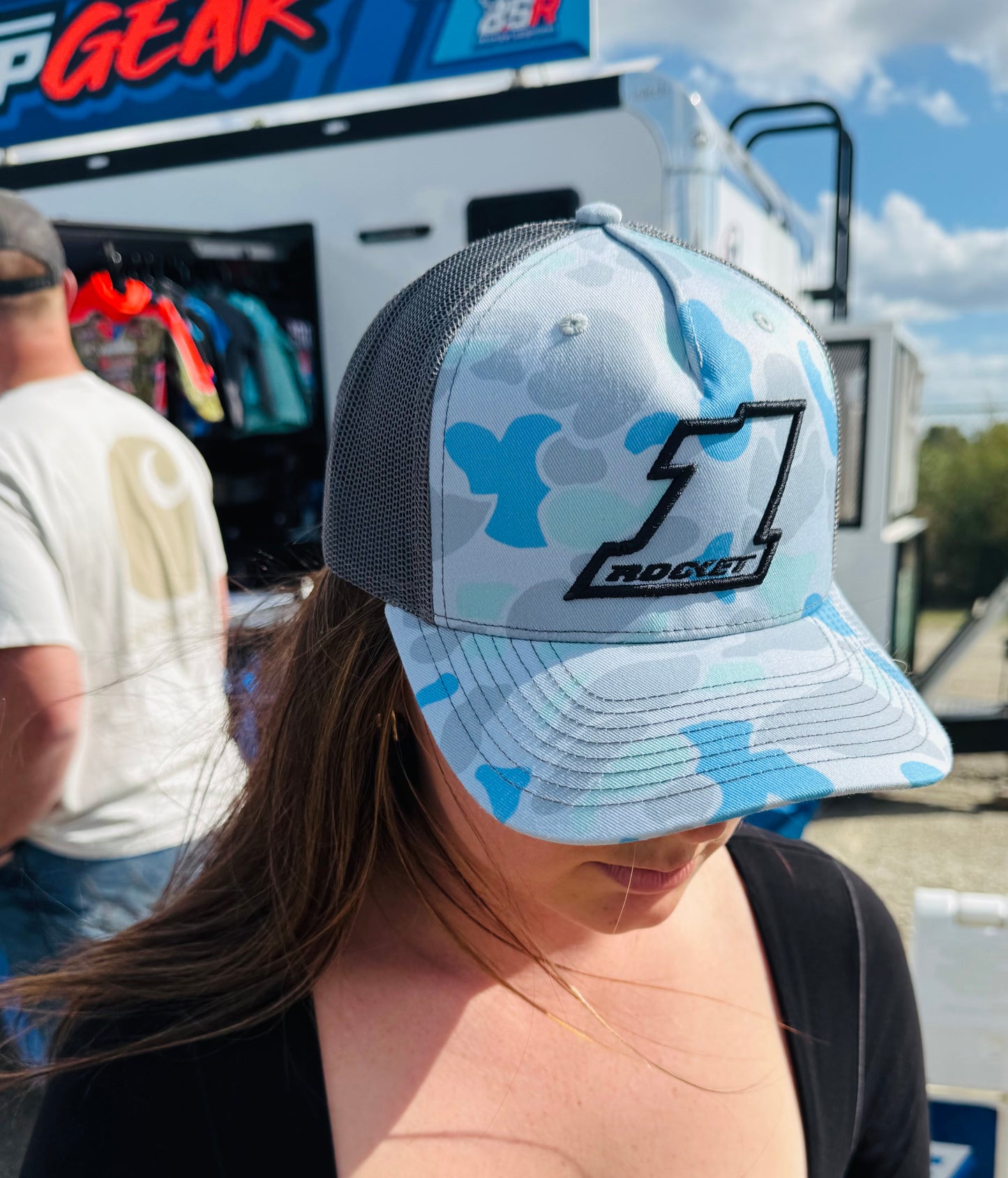 2025 - "BSHEPP X ROCKET1" BLUE / BLACK CAMO HAT.