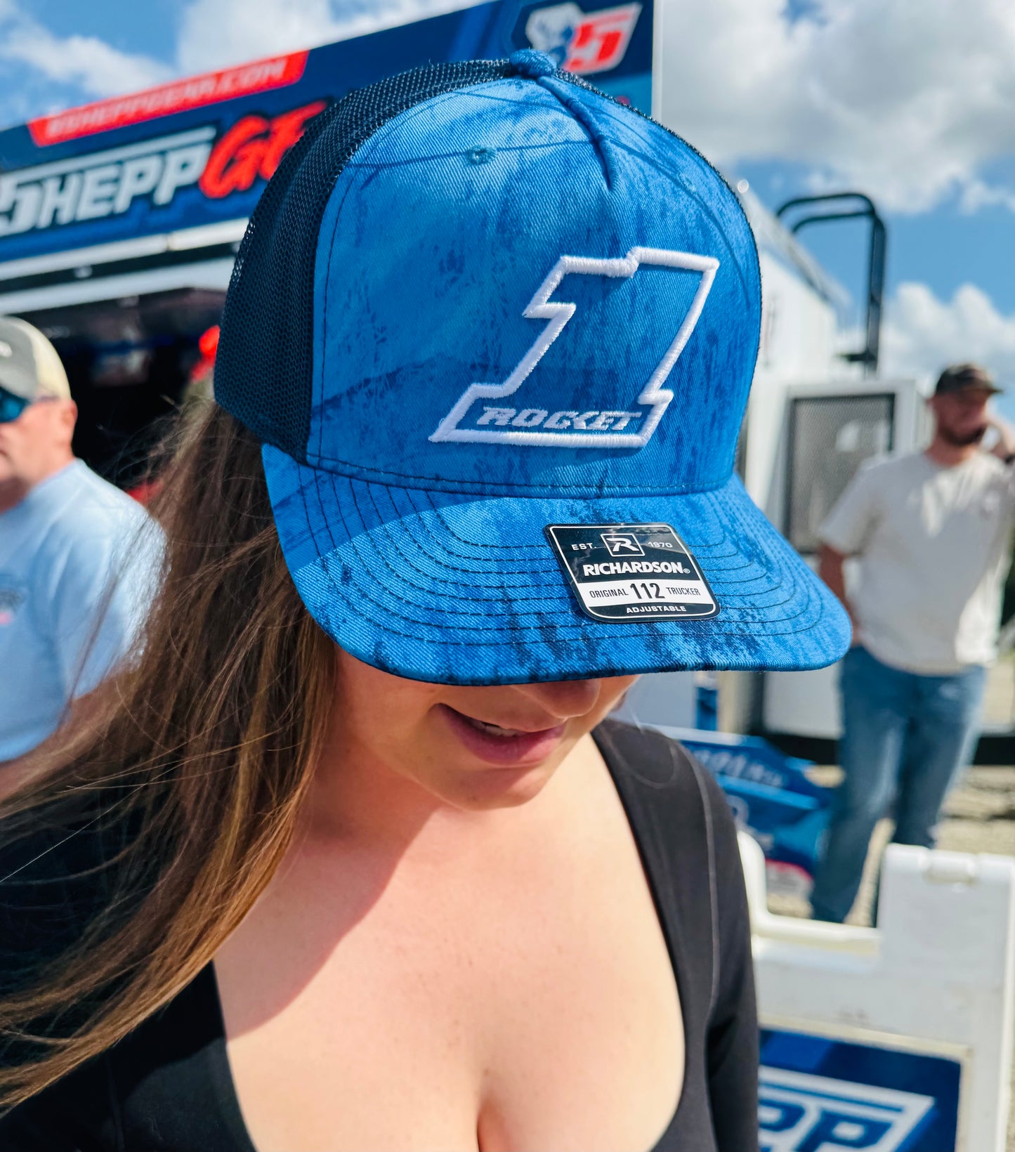 2025 - "BSHEPP X ROCKET1" BLUE CAMO / WHITE HAT.