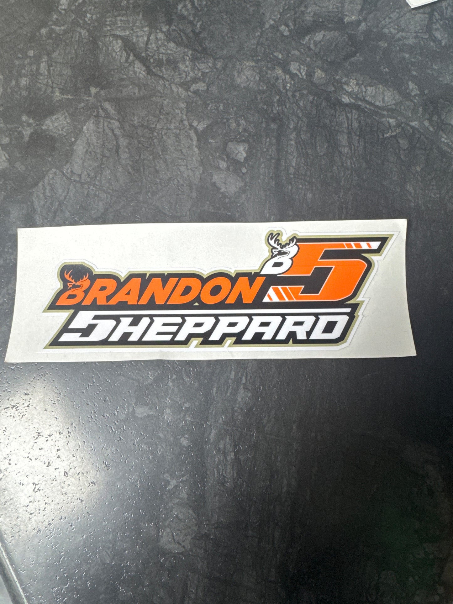 2025 - "B5 BRANDON SHEPPARD" DECAL