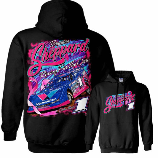 **PRE-ORDER** 2026 - ROCKET1 x BSHEPP | "RACING FOR A CURE" HOODIE (Starts shipping 10/12).