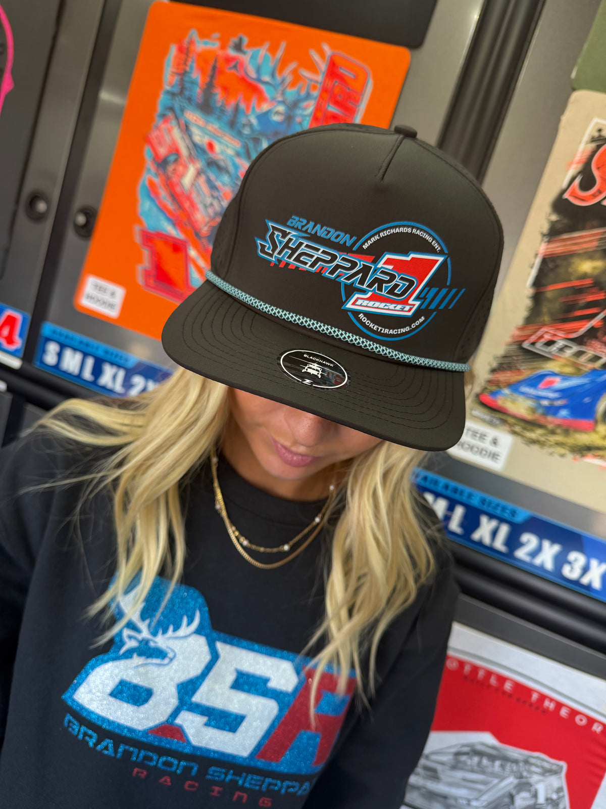 2026 - "BRANDON SHEPPARD x ROCKET1" BLACK ROPE BLACKHAWK HAT