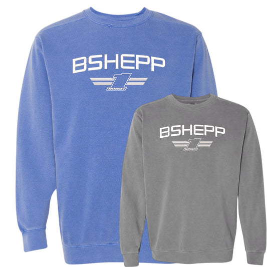 2025 - "ROCKET1 X BSHEPP" PUFF EMBROIDERED CREWNECK (Comfort Colors).