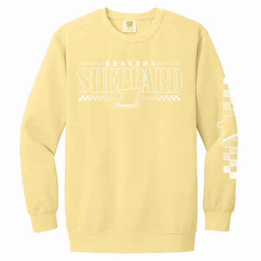 2026 - ROCKET1 x BSHEPP | "CHECKERED CHIC" CREWNECK | COMFORT COLORS + (MULTIPLE COLORS AVAILABLE). STARTS SHIPPING 04/06.