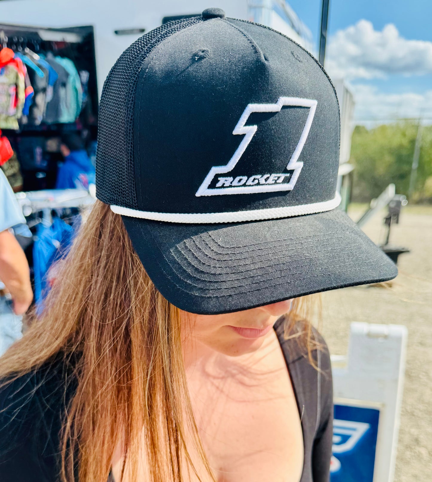 2025 - "BSHEPP X ROCKET1" BLACK & WHITE ROPE HAT.