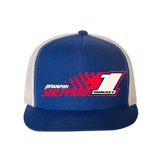 2025 - "ROCKET1 X BSHEPP" WHITE NUMBER / BLUE HAT