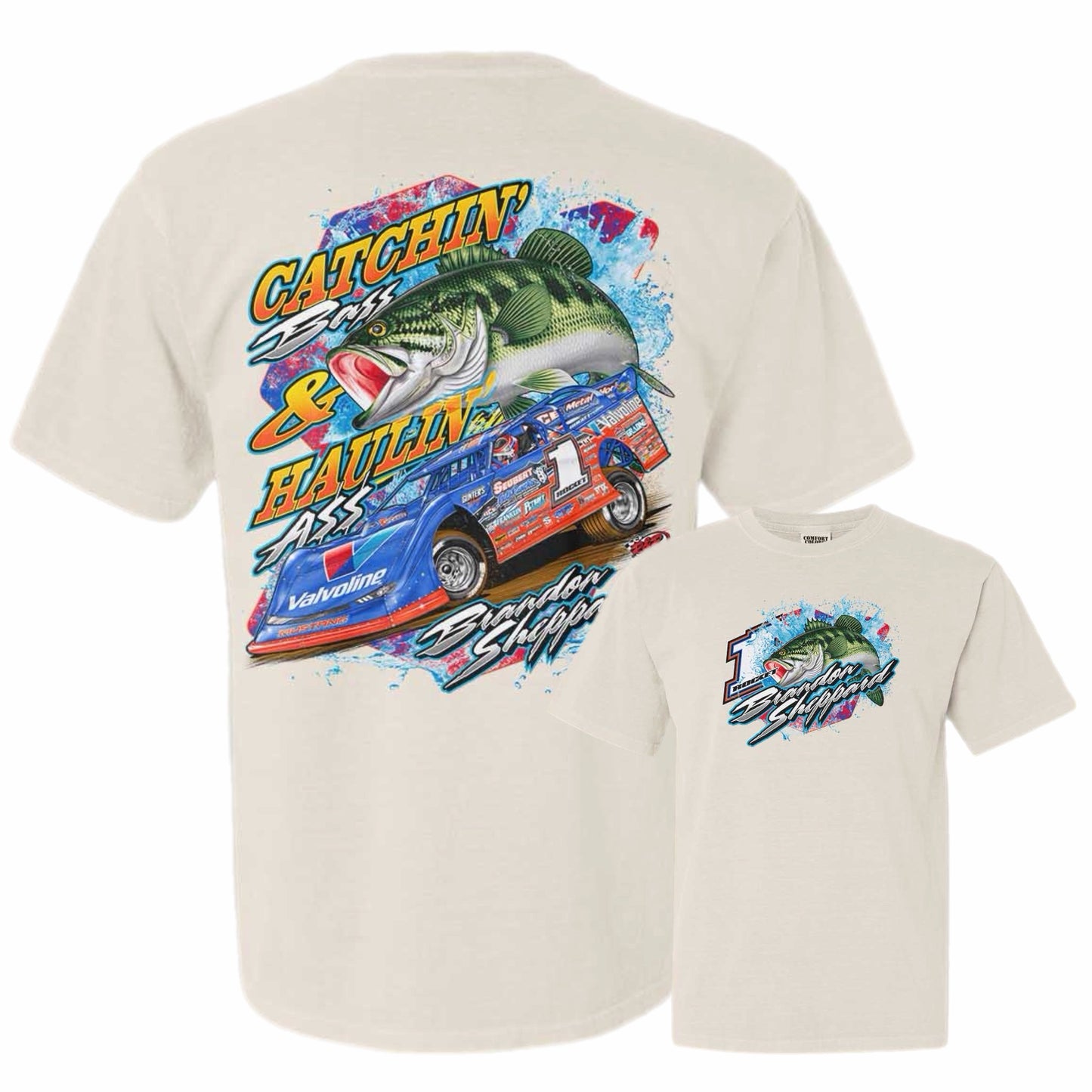 2026 - ROCKET1 x BSHEPP | "CATCHIN BASS & HAULIN A$$" TEE