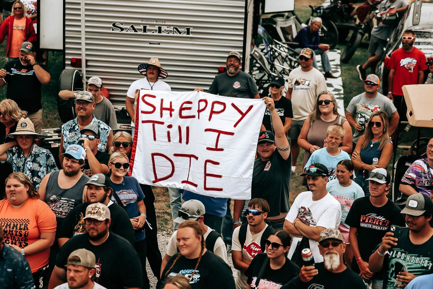 **PRE-ORDER** 2026 - "SHEPPY TILL I DIE" DOUBLE SIDED FLAG