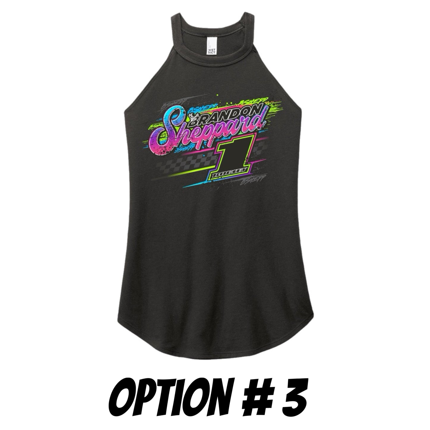 2025 - LADIES "CHECKERED GLOW" TANK TOP