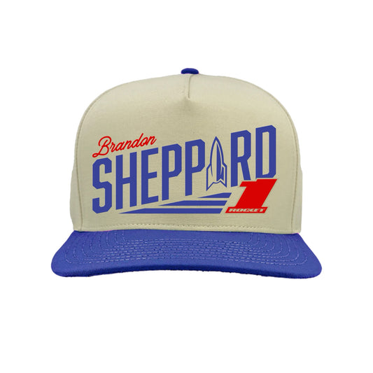 2025 - "ROCKET1 X BSHEPP" WHITE / BLUE HAT.