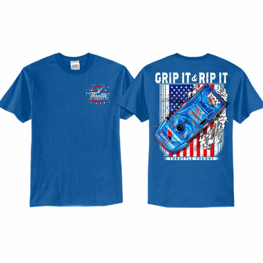 ** PRE-ORDER ** 2026 - THROTTLE THEORY x ROCKET1 "GRIP IT & RIP IT" TEE (MULTIPLE COLORS)