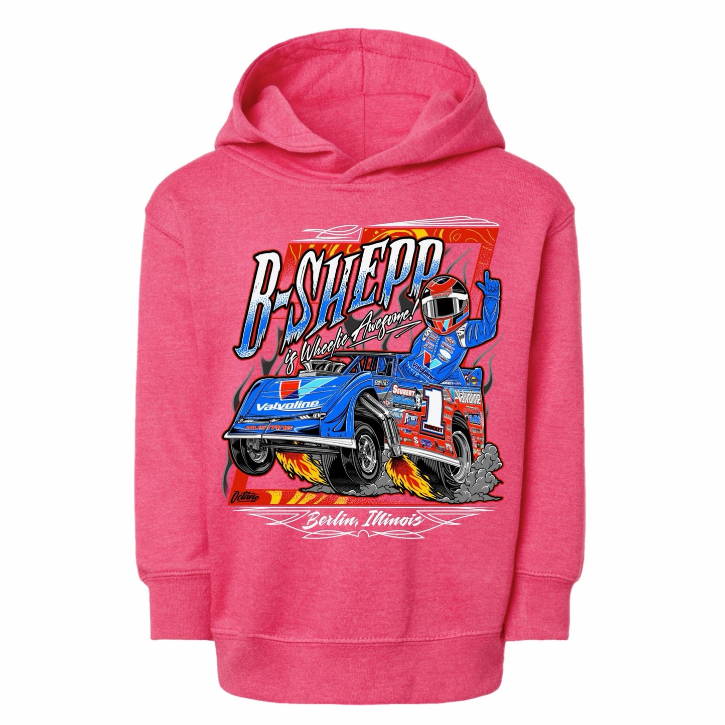 2026 - ROCKET1 x BSHEPP | YOUTH | "WHEELIE FAST" HOODIE (MULTIPLE COLORS AVAILABLE).