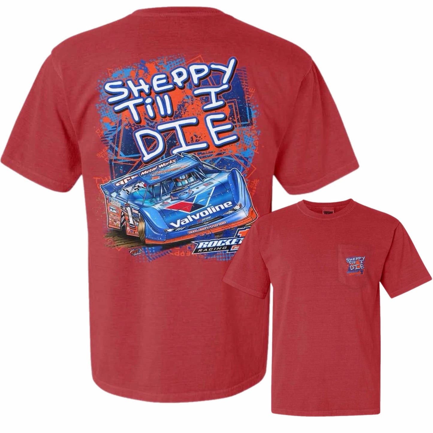 **PRE-ORDER** 2026 - ROCKET1 x BSHEPP | "SHEPPY TILL I DIE" POCKET TEE (MULTIPLE COLORS).