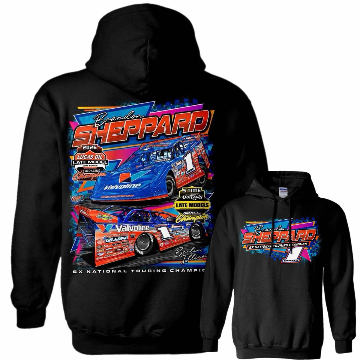 ***PRE-ORDER*** "6X NATIONAL TOURING CHAMPION" HOODIE (MULTIPLE COLORS).